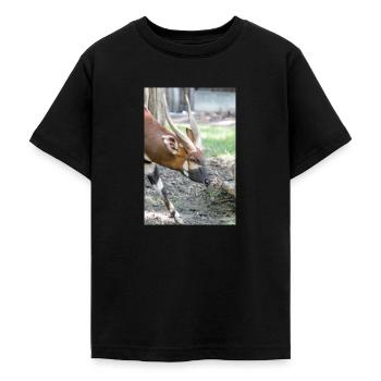 Östlicher Bongo Tragelaphus euryce - Teenager T-Shirt - Schwarz - Vorne - AI Model Teenager Male light (155cm)