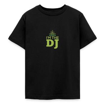 I am the DJ - Teenager T-Shirt - Schwarz - Vorne - AI Model Teenager Male light (155cm)