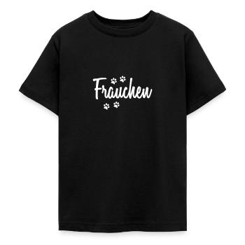 Frauchen Pfoten - Teenager T-Shirt - Schwarz - Vorne - AI Model Teenager Male light (155cm)