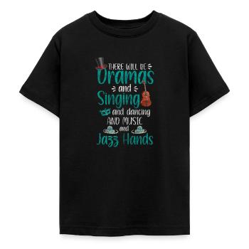 Scénographie Cinéma - T-shirt Ado - noir - Devant - AI Model Teenager Male light (155cm)