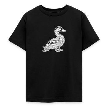 Ente Vögel Enten - Teenager T-Shirt - Schwarz - Vorne - AI Model Teenager Male light (155cm)