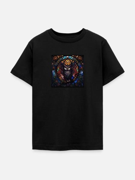 Eulen Eulenkunst - Teenager T-Shirt - Schwarz