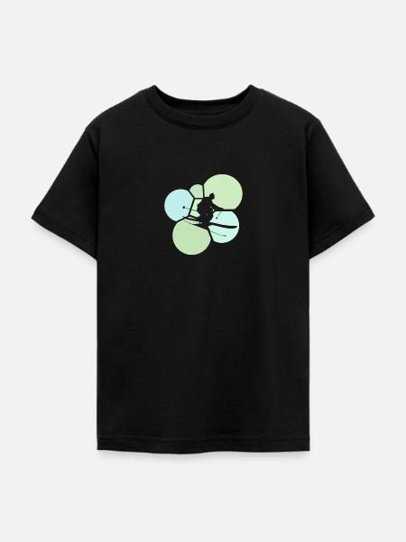 Ski Freeride Schnee - Teenager T-Shirt - Schwarz
