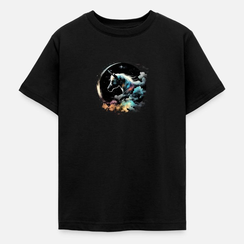 Licorne de nuit - T-shirt Ado - noir