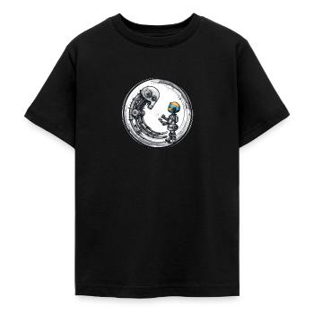 NOUVELLE GÉNÉRATION - T-shirt Ado - noir - Devant - AI Model Teenager Male light (155cm)