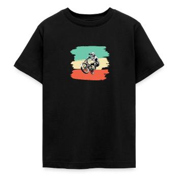 BMX Action - Teenager T-Shirt - Schwarz - Vorne - AI Model Teenager Male light (155cm)