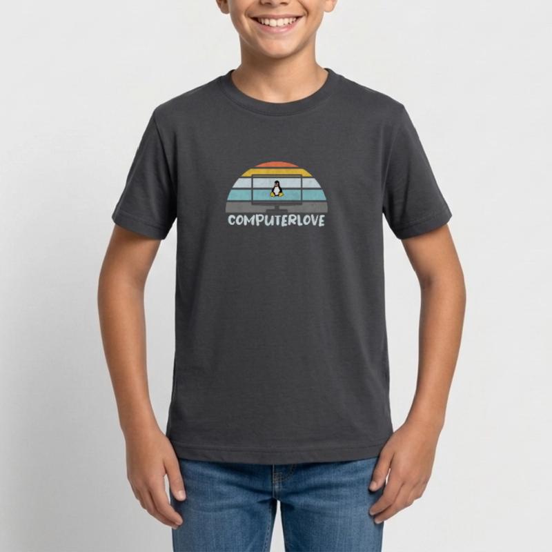 LINUX PINGUIN PROGRAMMIERER TUX PC COMPUTERLOVE Teenager T-Shirt