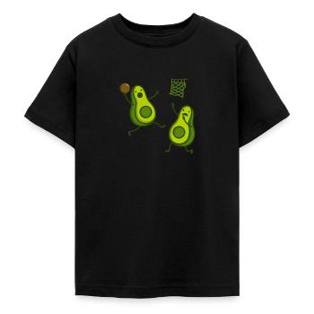 avocado basketball - T-shirt Ado - noir - Devant - AI Model Teenager Male light (155cm)
