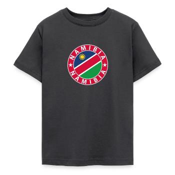Namibia - Teenage T-Shirt - dark grey - Front - AI Model Teenager Male light (155cm)