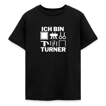 Ich bin Turner - Teenager T-Shirt - Schwarz - Vorne - AI Model Teenager Male light (155cm)