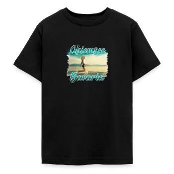 Chiemsee Bavaria - Teenage T-Shirt - black - Front - AI Model Teenager Male light (155cm)