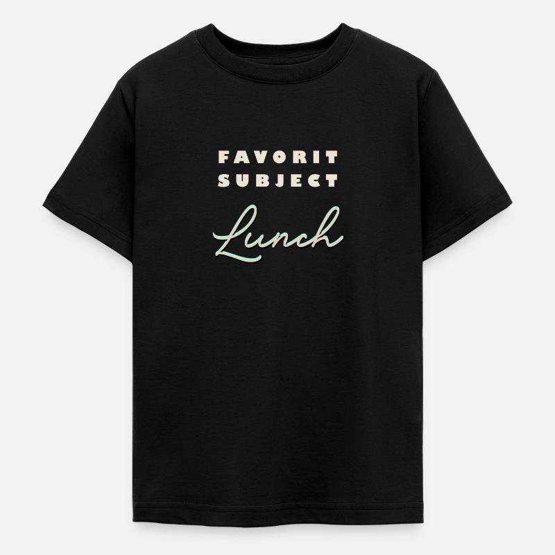 SUJET DE PRÉDILECTION : DÉJEUNER - T-shirt Ado - noir