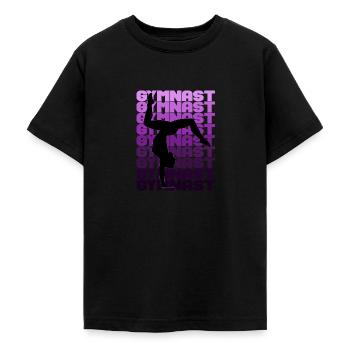Gymnast - Teenage T-Shirt - black - Front - AI Model Teenager Male light (155cm)