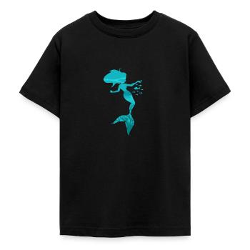 Sirène sirène sirène conte de fées - T-shirt Ado - noir - Devant - AI Model Teenager Male light (155cm)