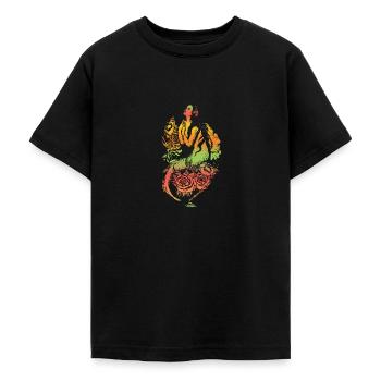 Mermaid mermaid mermaid fairy tale - Teenage T-Shirt - black - Front - AI Model Teenager Male light (155cm)
