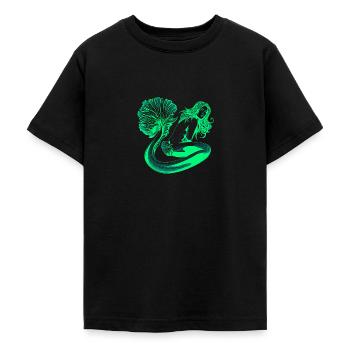 Sirène sirène sirène conte de fées - T-shirt Ado - noir - Devant - AI Model Teenager Male light (155cm)