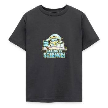 La cuisson de chaton de chat est boulanger de science - T-shirt Ado - charbon - Devant - AI Model Teenager Male light (155cm)