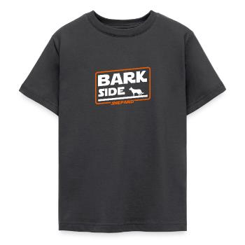 COME TO THE PARK SIDE - German Shepard Dogt shirt - Teenage T-Shirt - dark grey - Front - AI Model Teenager Male light (155cm)
