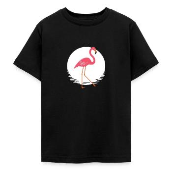 Flamingo - Teenager T-Shirt - Schwarz - Vorne - AI Model Teenager Male light (155cm)