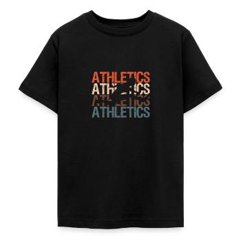 Leichtathletik athletics - Teenager T-Shirt - Schwarz - Vorne - AI Model Teenager Male light (155cm)
