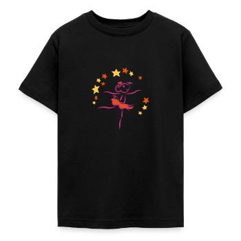 Tanzmaus | Tanzshirts - Teenager T-Shirt - Schwarz - Vorne - AI Model Teenager Male light (155cm)