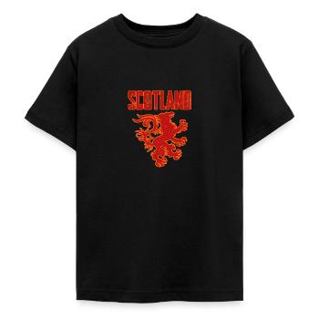 Scots, Scotland, Scottish - Teenage T-Shirt - black - Front - AI Model Teenager Male light (155cm)