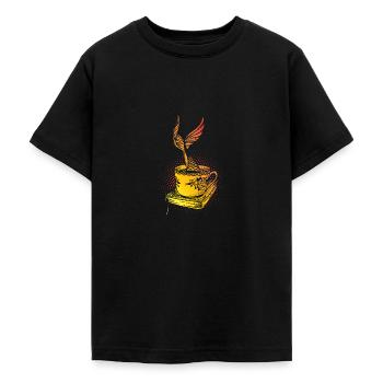 Sirène sirène sirène conte de fées - T-shirt Ado - noir - Devant - AI Model Teenager Male light (155cm)