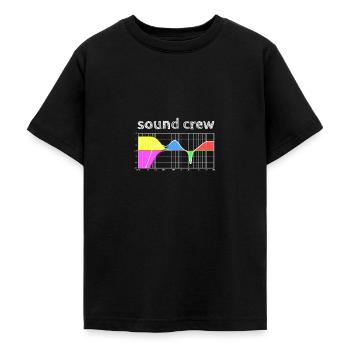 sound crew - égaliseur paramétrique - T-shirt Ado - noir - Devant - AI Model Teenager Male light (155cm)