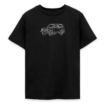 Lada Niva - Teenager T-Shirt - Schwarz - Vorne - AI Model Teenager Male light (155cm)