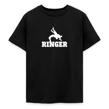 Ringen - Teenager T-Shirt - Schwarz - Vorne - AI Model Teenager Male light (155cm)