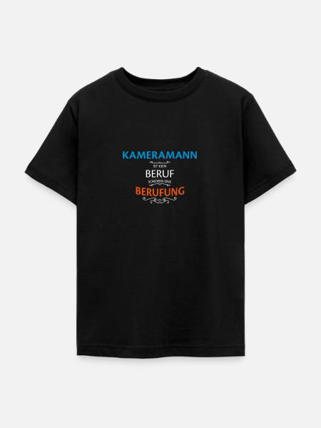 Kameramann Beruf - Teenager T-Shirt - Schwarz