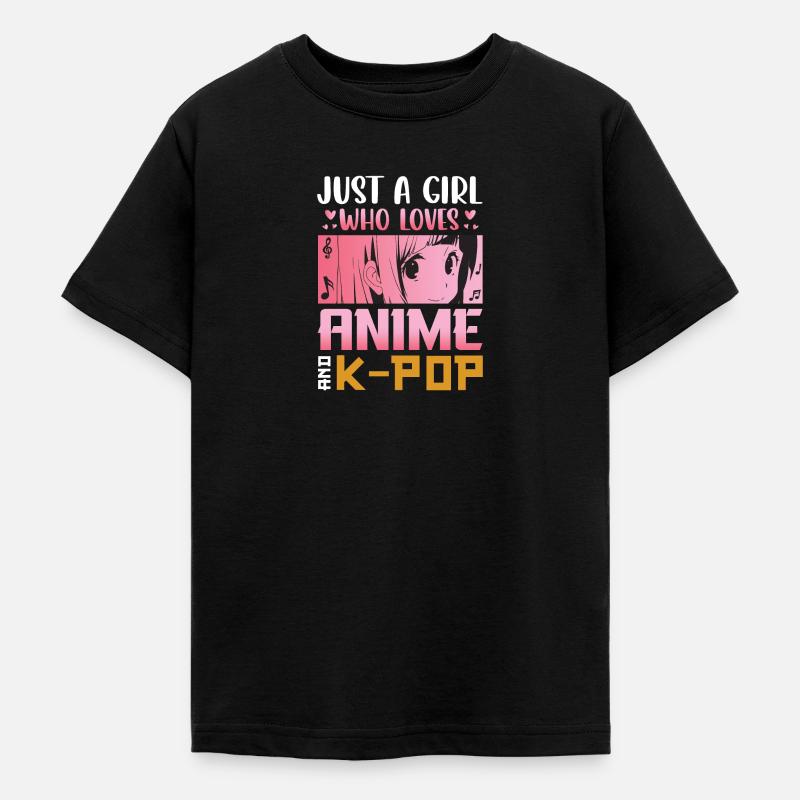 K-Pop Corée Pop Pop Musique Sud Corée Du Sud Musique coréenne - T-shirt Ado - noir