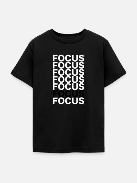 Focus - Teenager T-Shirt - Schwarz