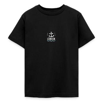 Lübeck - Teenager T-Shirt - Schwarz - Vorne - AI Model Teenager Male light (155cm)