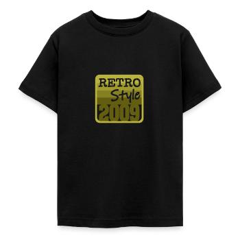 2009 - Teenage T-Shirt - black - Front - AI Model Teenager Male light (155cm)