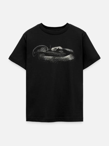 Schlange - Teenager T-Shirt - Schwarz