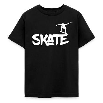 Skater skate - Teenager-T-shirt - sort - Foran - AI Model Teenager Male light (155cm)