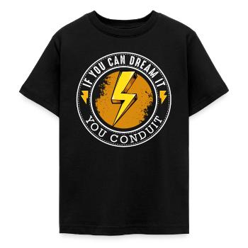 Blitzkreis Motiv mit Spruch - Teenager T-Shirt - Schwarz - Vorne - AI Model Teenager Male light (155cm)