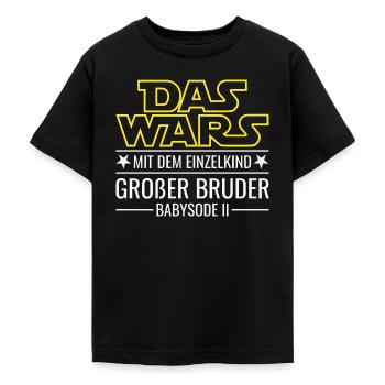 Das wars Einzelkind Babysode 2 Großer Bruder 2026 - Teenager T-Shirt - Schwarz - Vorne - AI Model Teenager Male light (155cm)