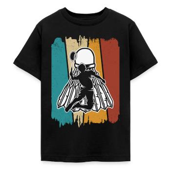Badminton - Teenager T-Shirt - Schwarz - Vorne - AI Model Teenager Male light (155cm)