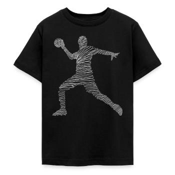 Handball Handballer - Teenager T-Shirt - Schwarz - Vorne - AI Model Teenager Male light (155cm)