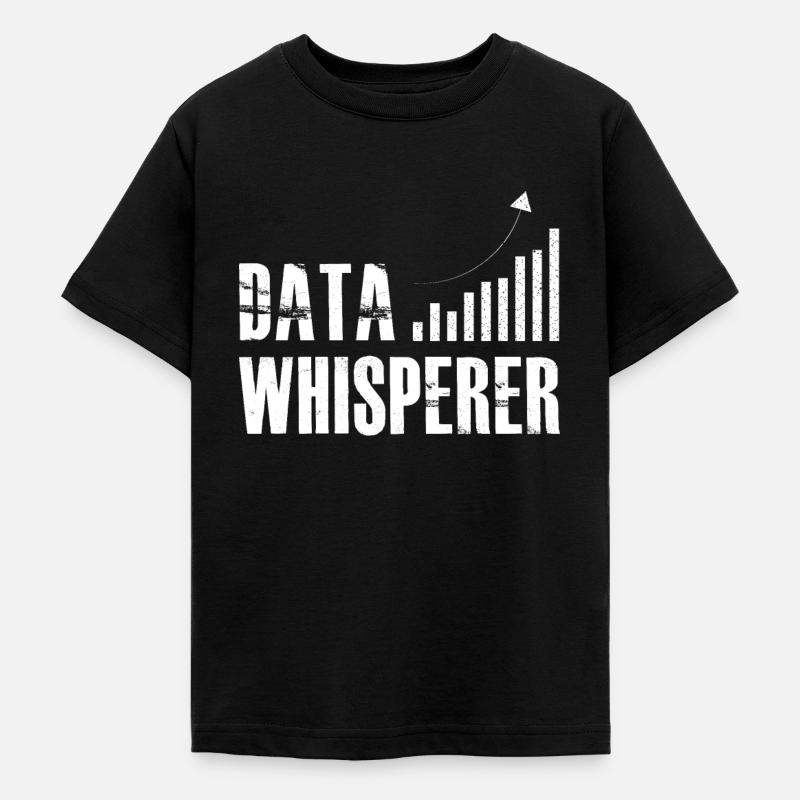 Data Whisperer Science Analyst Software Engineer - Teenage T-Shirt - black