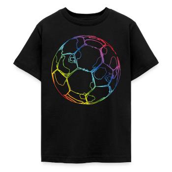 Fußball - Teenager T-Shirt - Schwarz - Vorne - AI Model Teenager Male light (155cm)