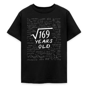 13. Geburtstag 13 Jahre Quadratwurzel aus 169 - Teenager T-Shirt - Schwarz - Vorne - AI Model Teenager Male light (155cm)
