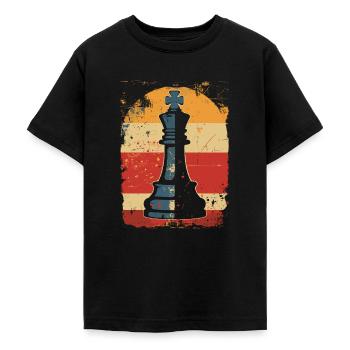 Schachfigur Steamwave - Teenager T-Shirt - Schwarz - Vorne - AI Model Teenager Male light (155cm)