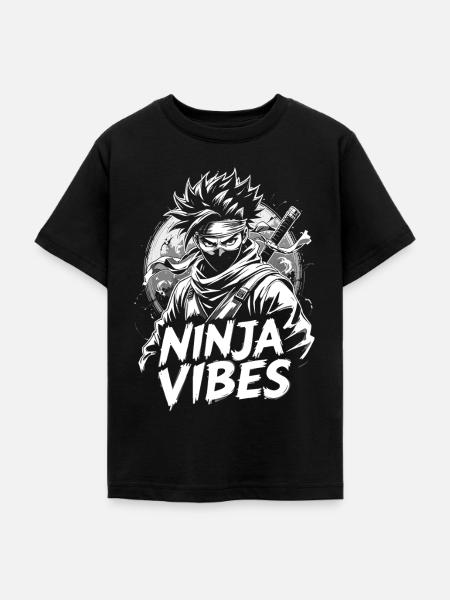 Ninja Vibes T-shirt Design - Teenager T-Shirt - Schwarz