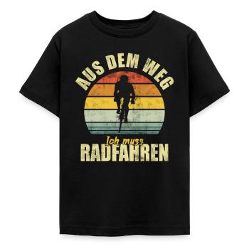 Radfahren Rennrad Fahrrad Radsport Radfahrer - Teenager T-Shirt - Schwarz - Vorne - AI Model Teenager Male light (155cm)