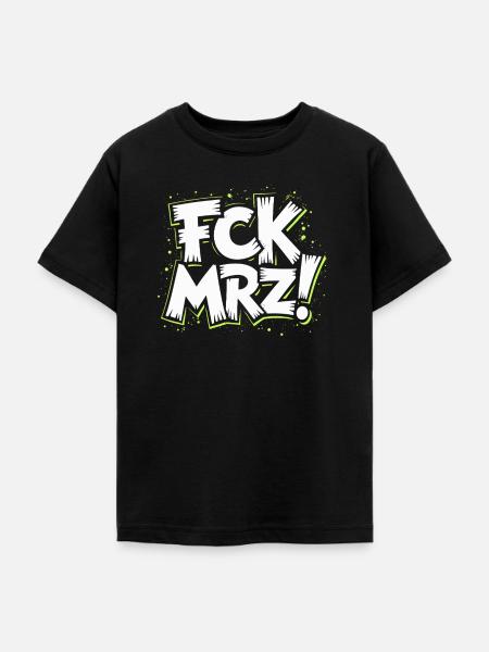 FCK MRZ Politischer Protest Slogan - Teenager T-Shirt - Schwarz