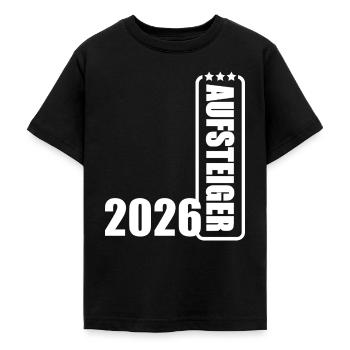 Aufsteiger 2026 Aufstiegstrikot Aufstieg 26 - Teenager T-Shirt - Schwarz - Vorne - AI Model Teenager Male light (155cm)