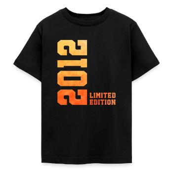 14. Geburtstag limited edition 2012 jahrgang 2012 - Teenager T-Shirt - Schwarz - Vorne - AI Model Teenager Male light (155cm)